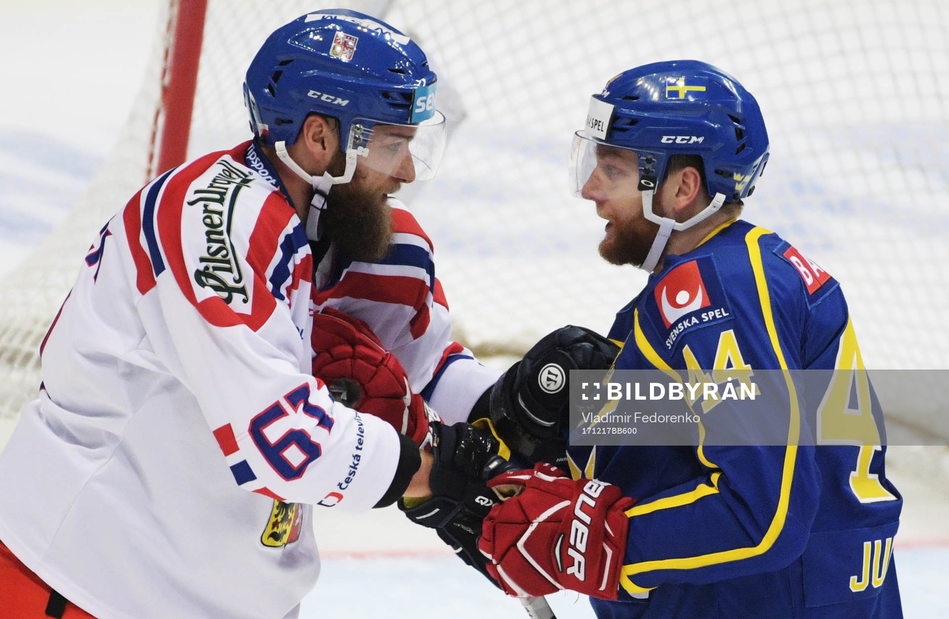 The Channel One Cup match between the Sweden and Czech