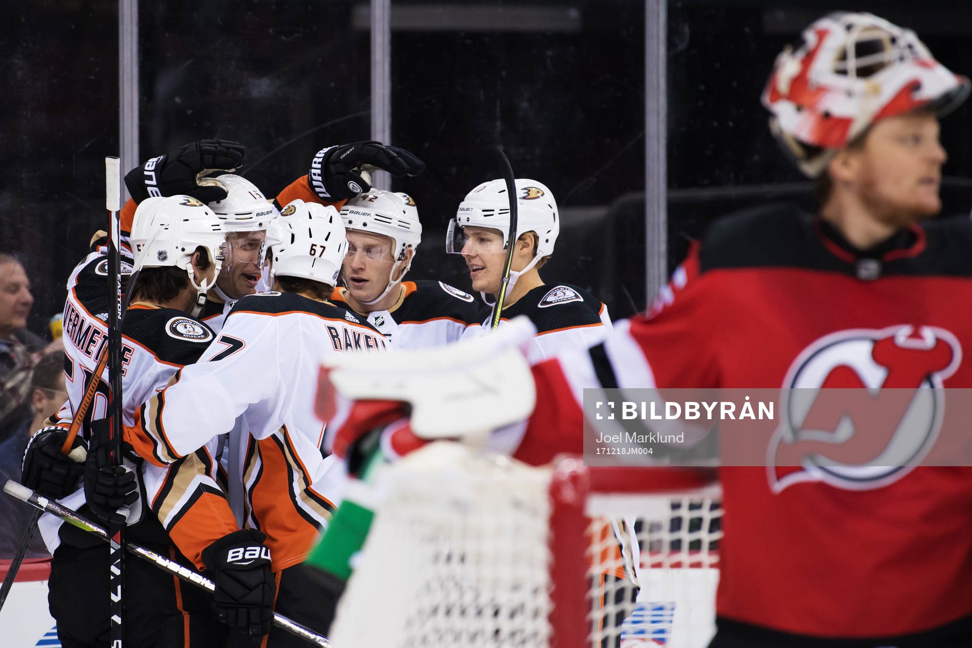 Ducks Antoine Vermette, Ryan Getzlaf, Rickard Rakell, Josh