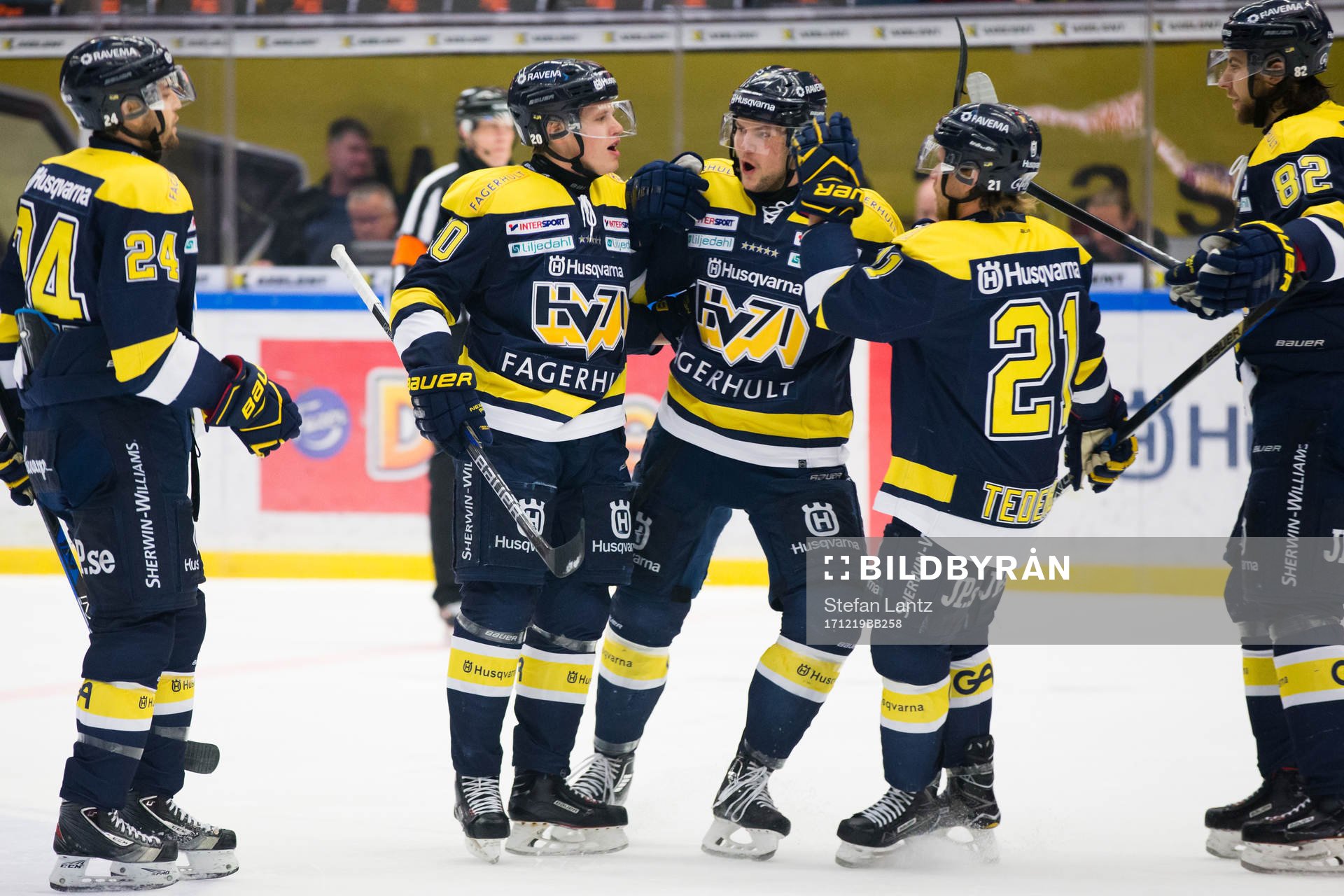 s Stefan Elliott, Lawrence Pilut, Max Wärn, Mattias