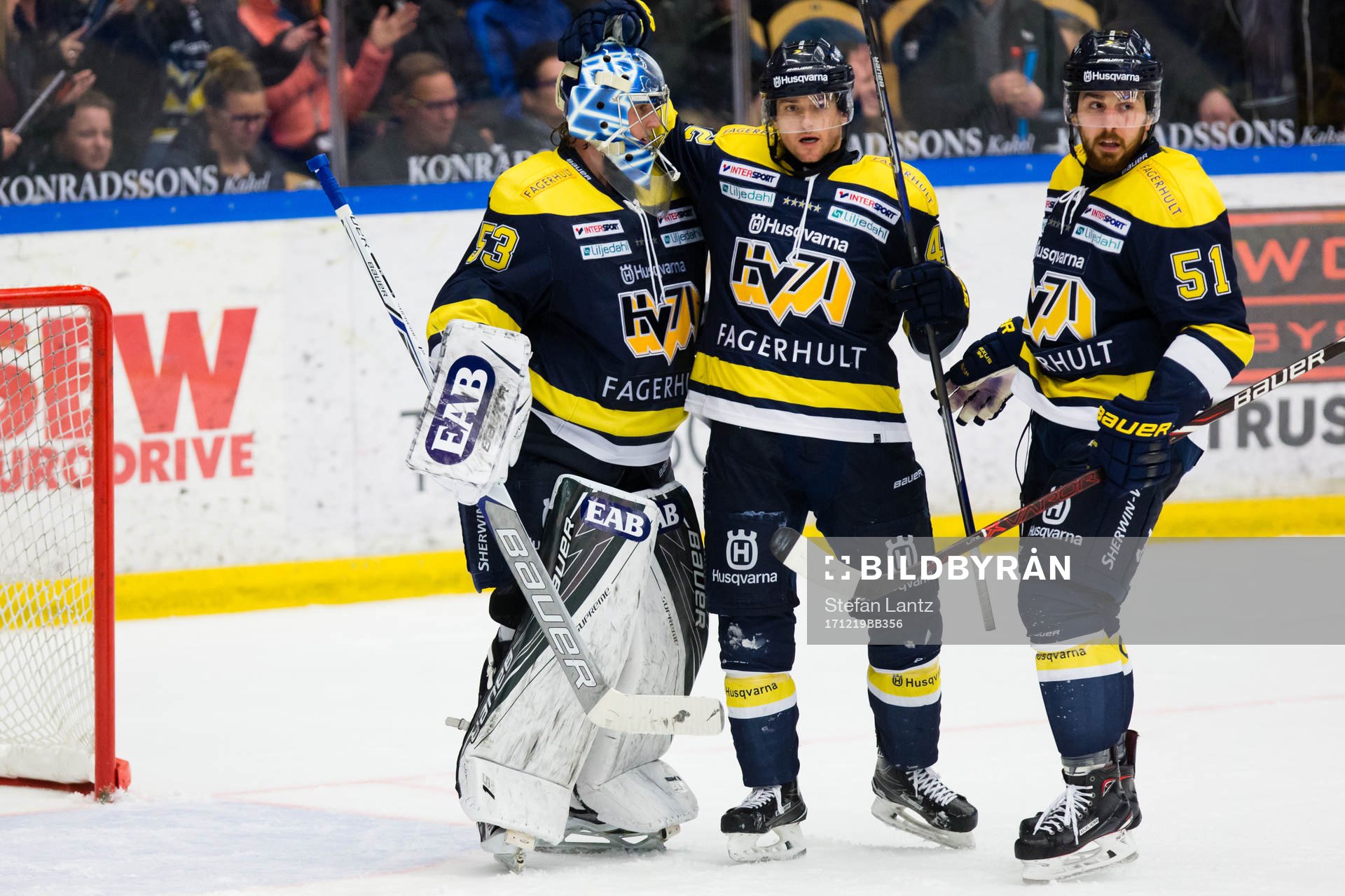 s målvakt Fredrik Pettersson-Wentzel, Dylan Reese och Marc