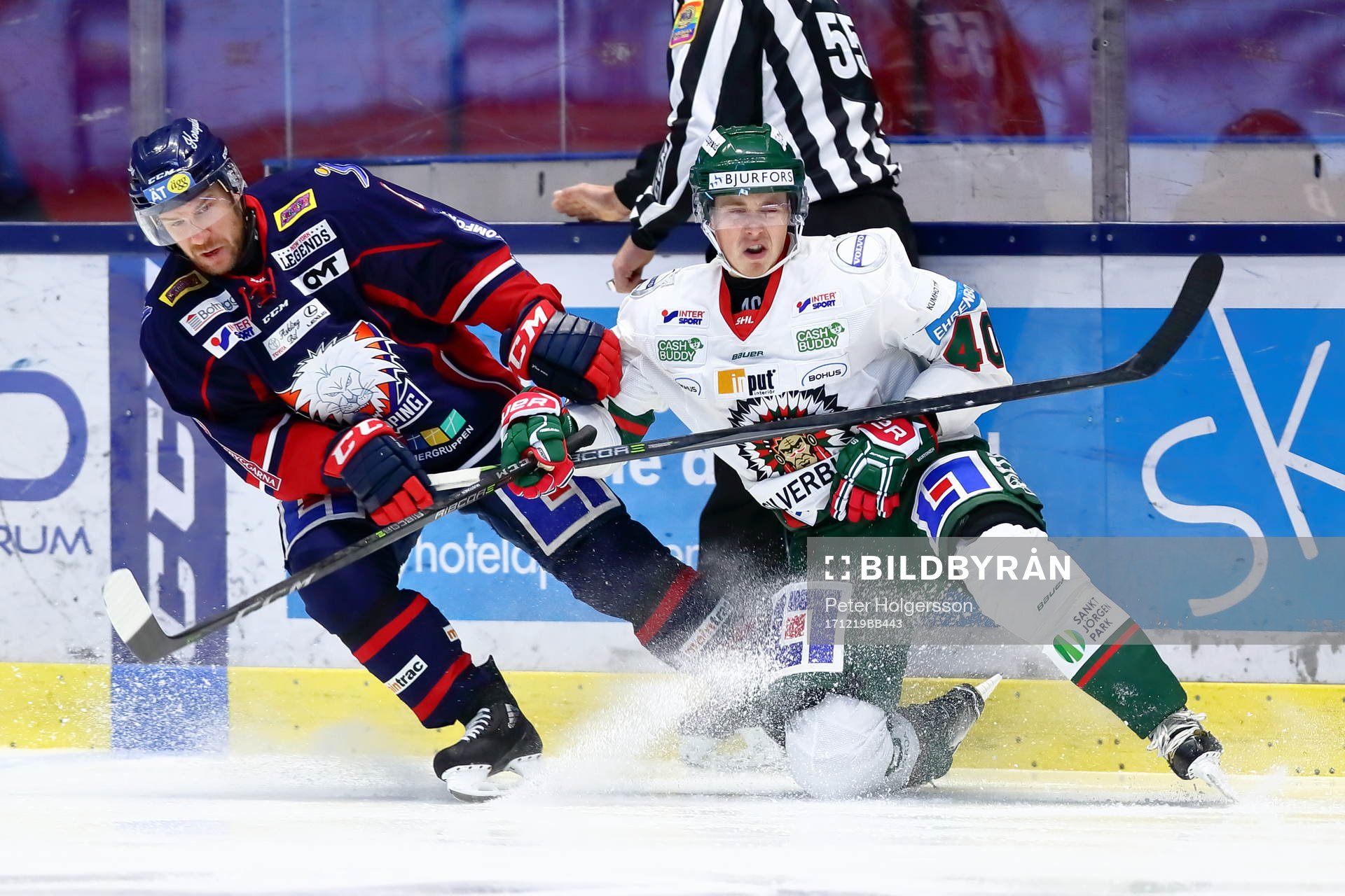 Linköpings Derek Roy och Frölundas Joel Mustonen
