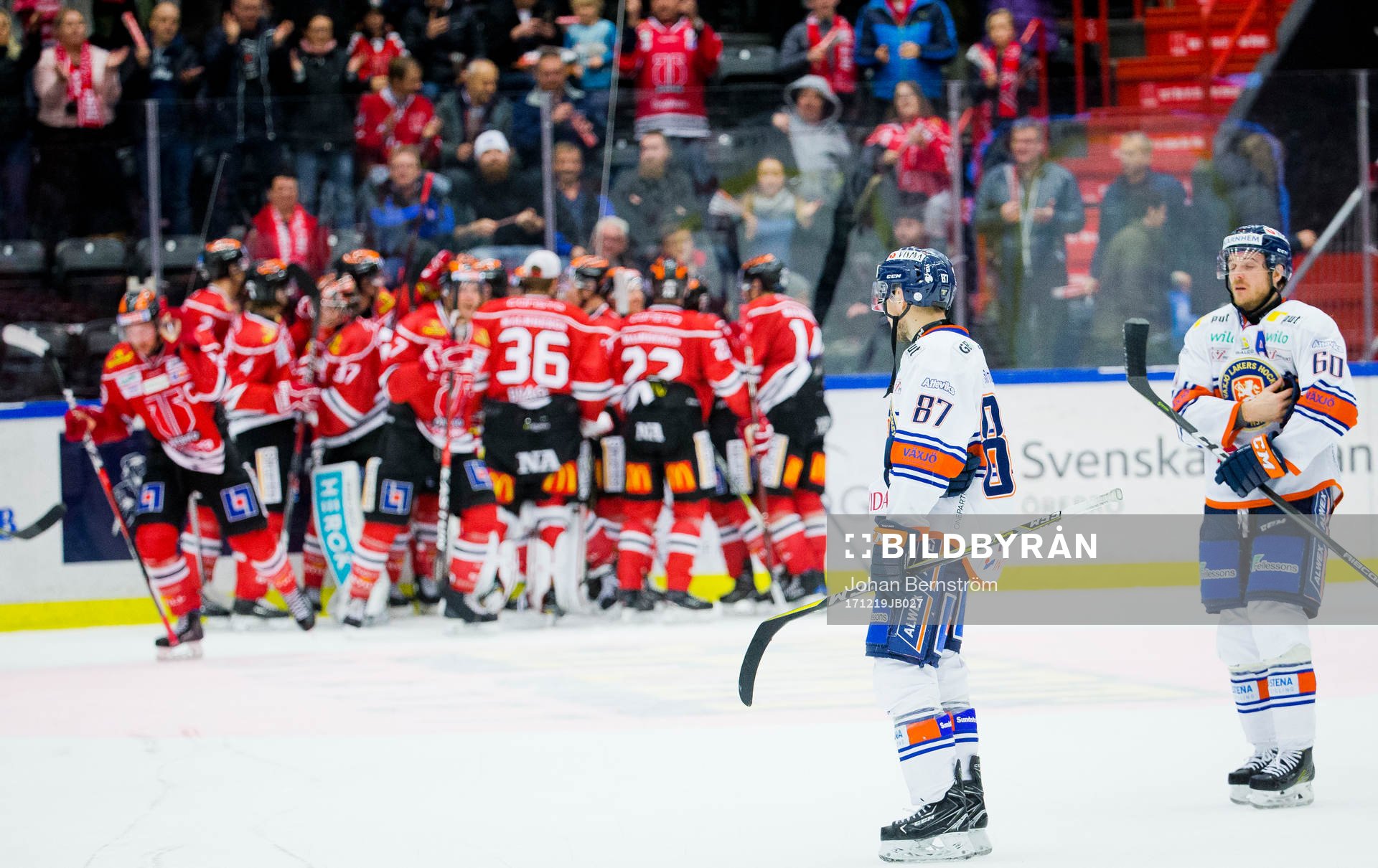 Växjös Robert Rosén och Erik Josefsson deppar