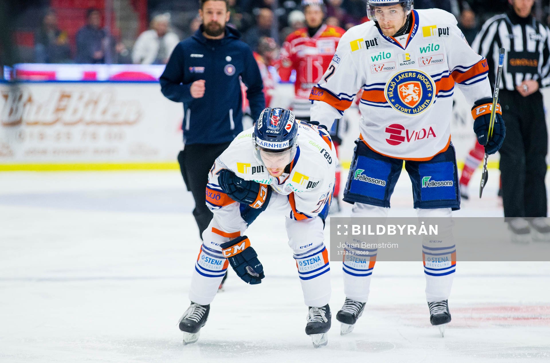 Växjös Brendan Shinnimin leds skadad av isen