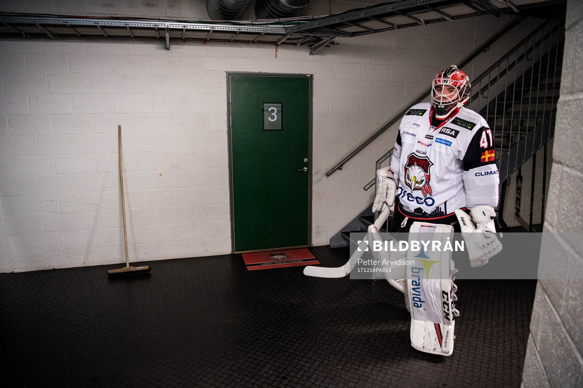Malmö Redhawks målvakt Anton Malmborg