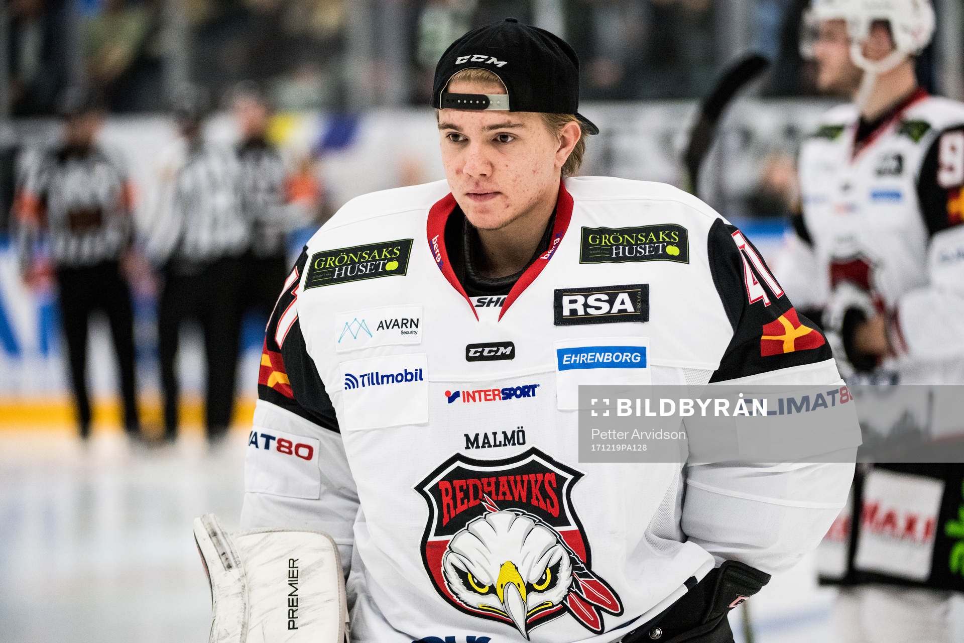 Malmö Redhawks målvakt Anton Malmborg