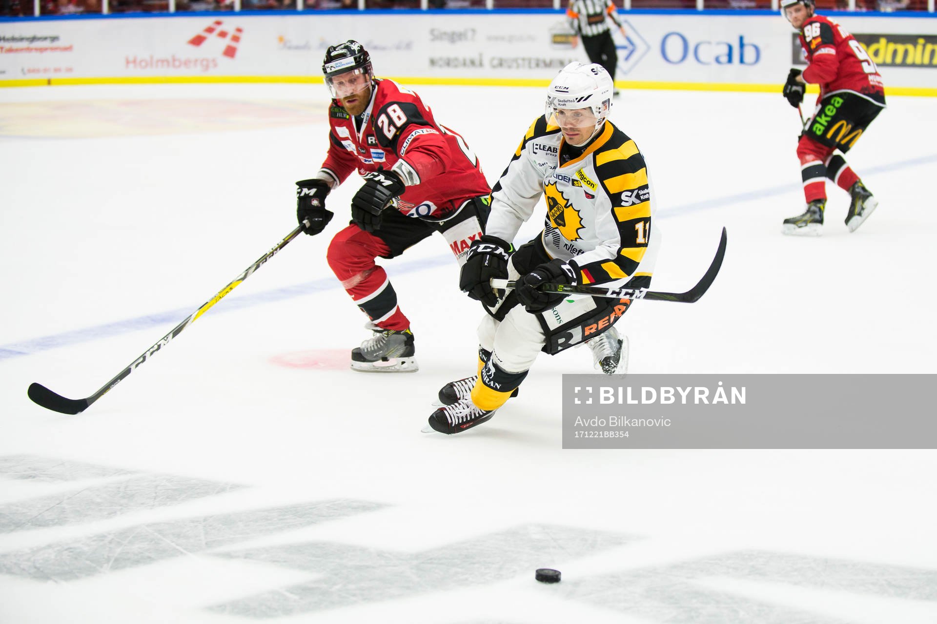 Skellefteås Henrik Hetta och Malmö Redhawks  Jens Olsson