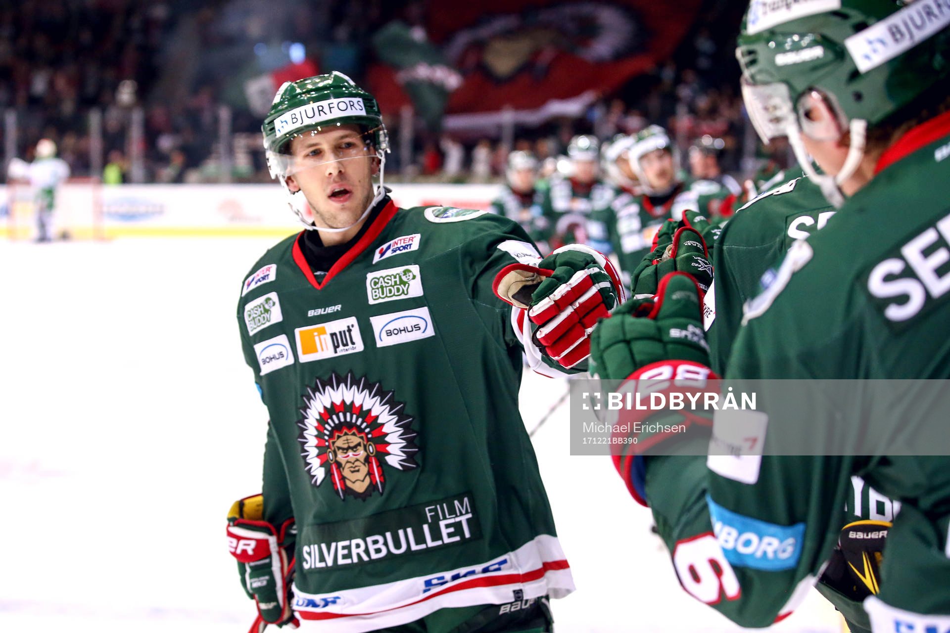 Frölundas Matt Donovan jublar