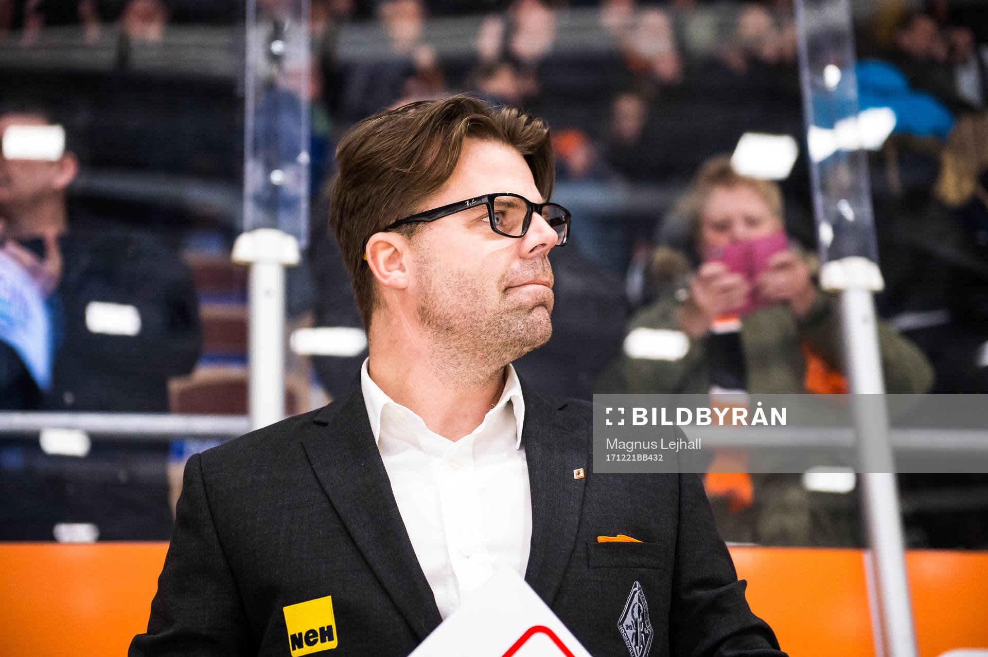 Karlskronas tränare Ove Molin  jublar