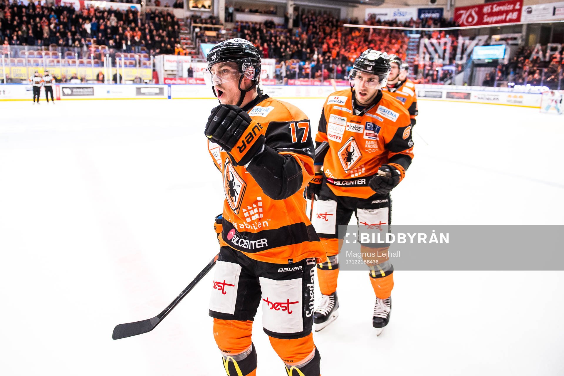 Karlskronas Joel Kellman  jublar