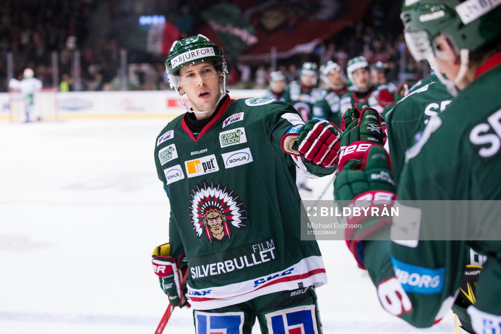 Frölundas Matt Donovan jublar