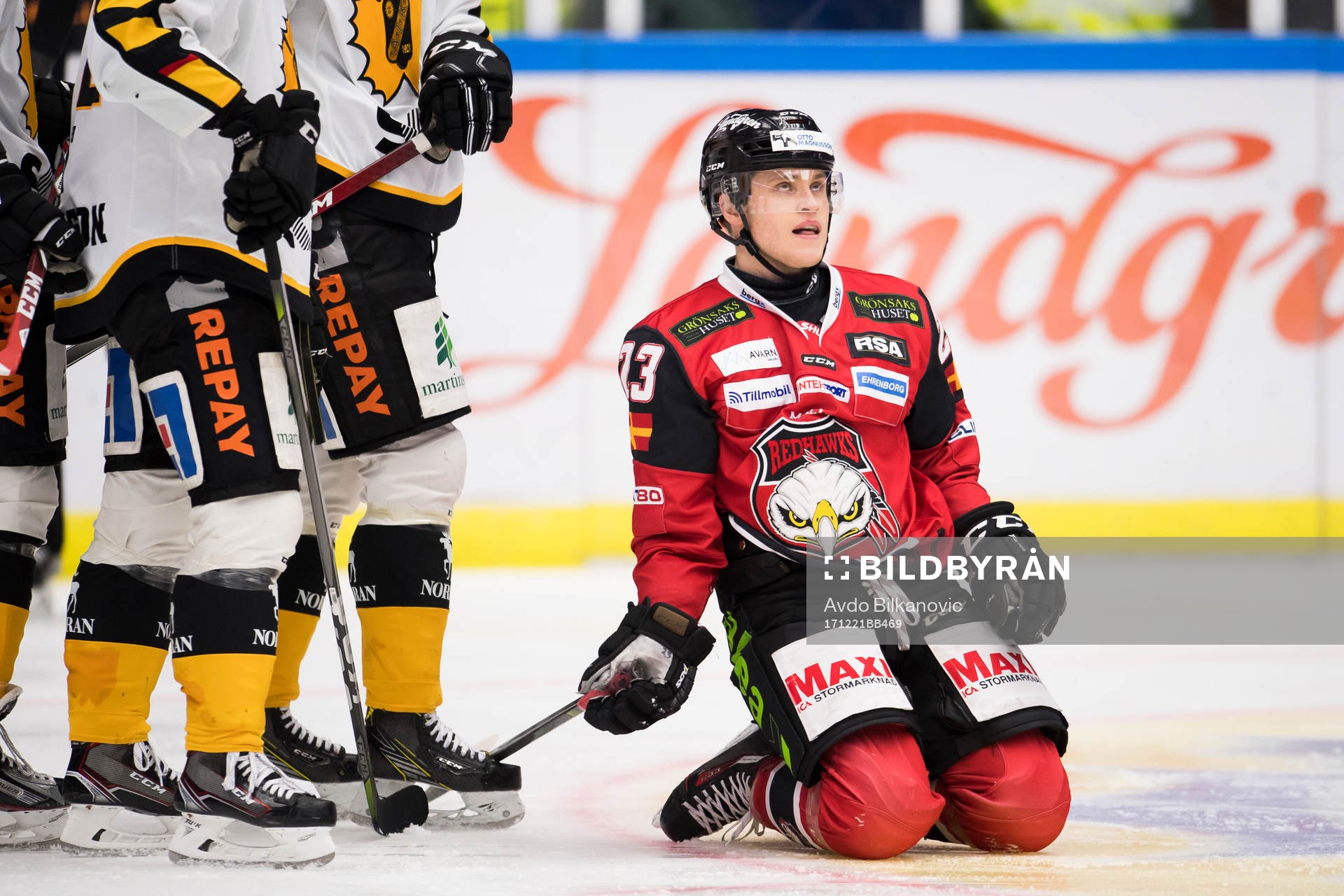 Malmö Redhawks Christoffer Forsberg deppar