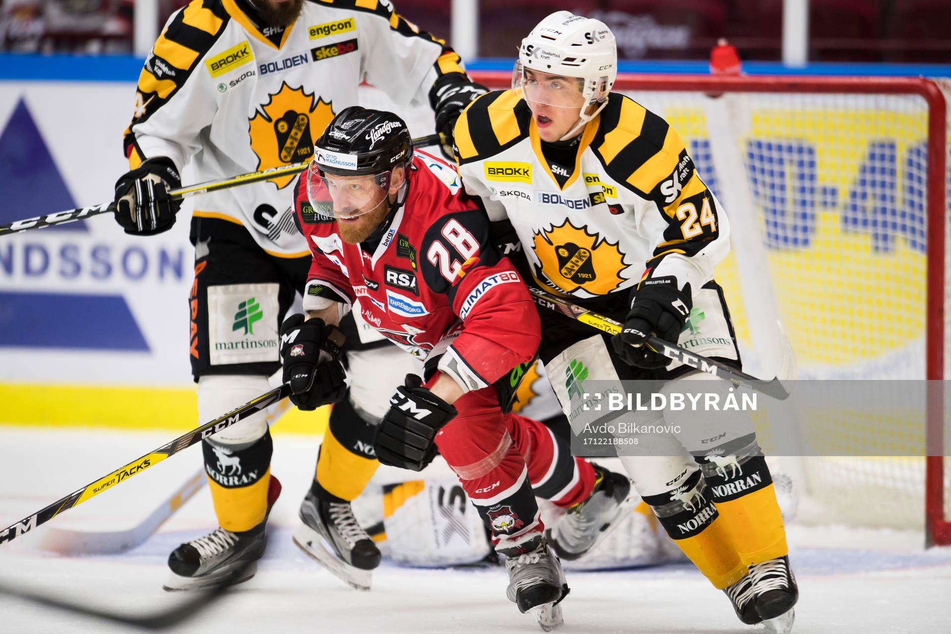 Malmö Redhawks Jens Olsson och Skellefteås Andreas