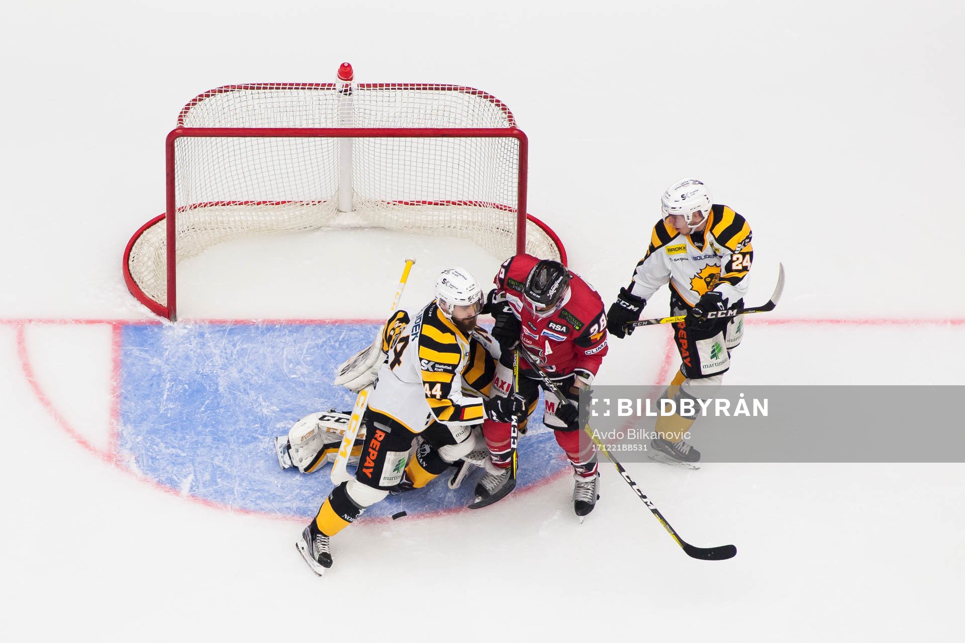 Skellefteås Morgan Ellis och Malmö Redhawks Jens Olsson