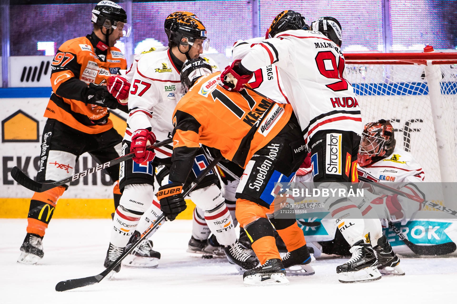 Karlskronas Joel Kellman  och Örebros Libor Hudacek i