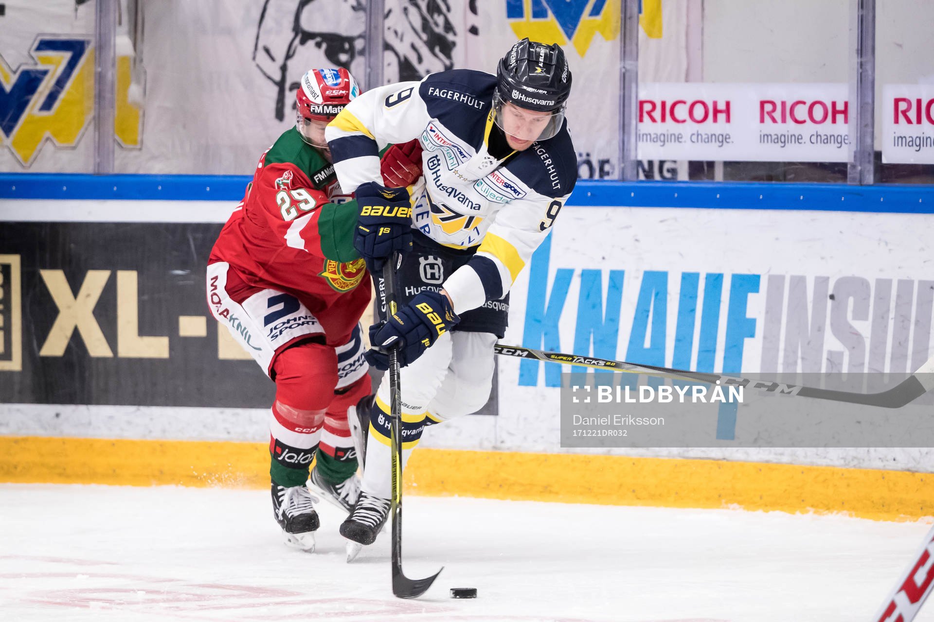 s Victor Ejdsell  i ishockeymatchen i SHL mellan Mora och
