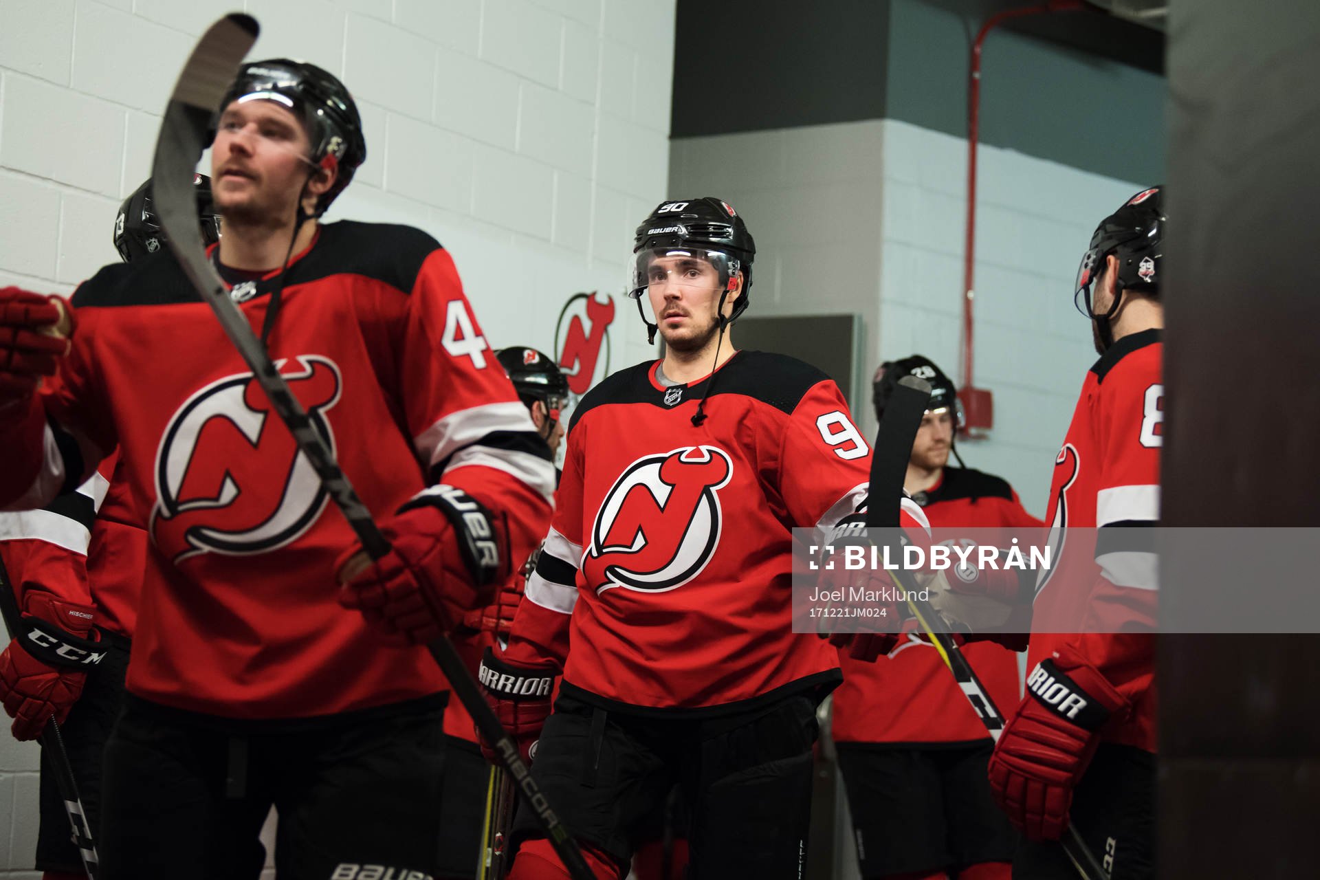 Devils Marcus Johansson i spelargången