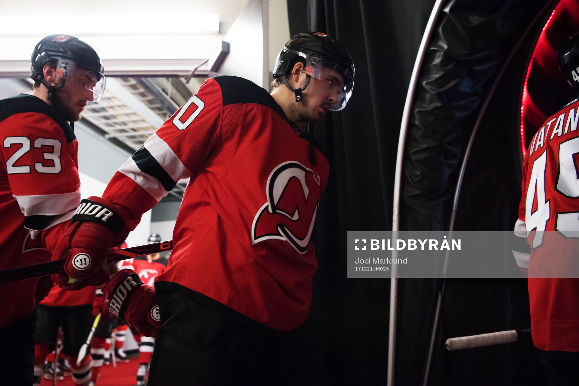 Devils Marcus Johansson i spelargången