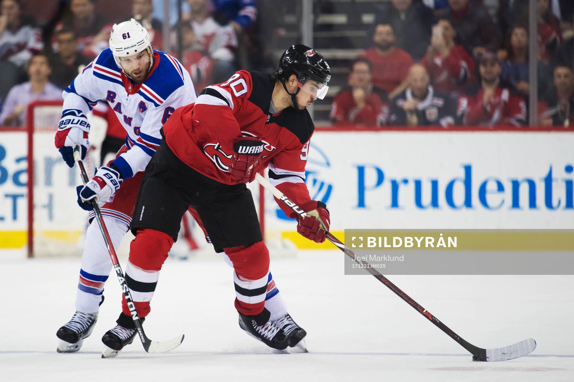 Rangers Rick Nash och Devils Marcus Johansson