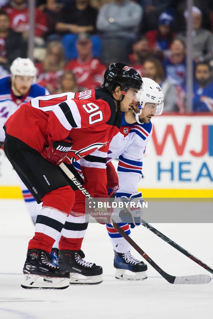 Devils Marcus Johansson och Rangers Mats Zuccarello