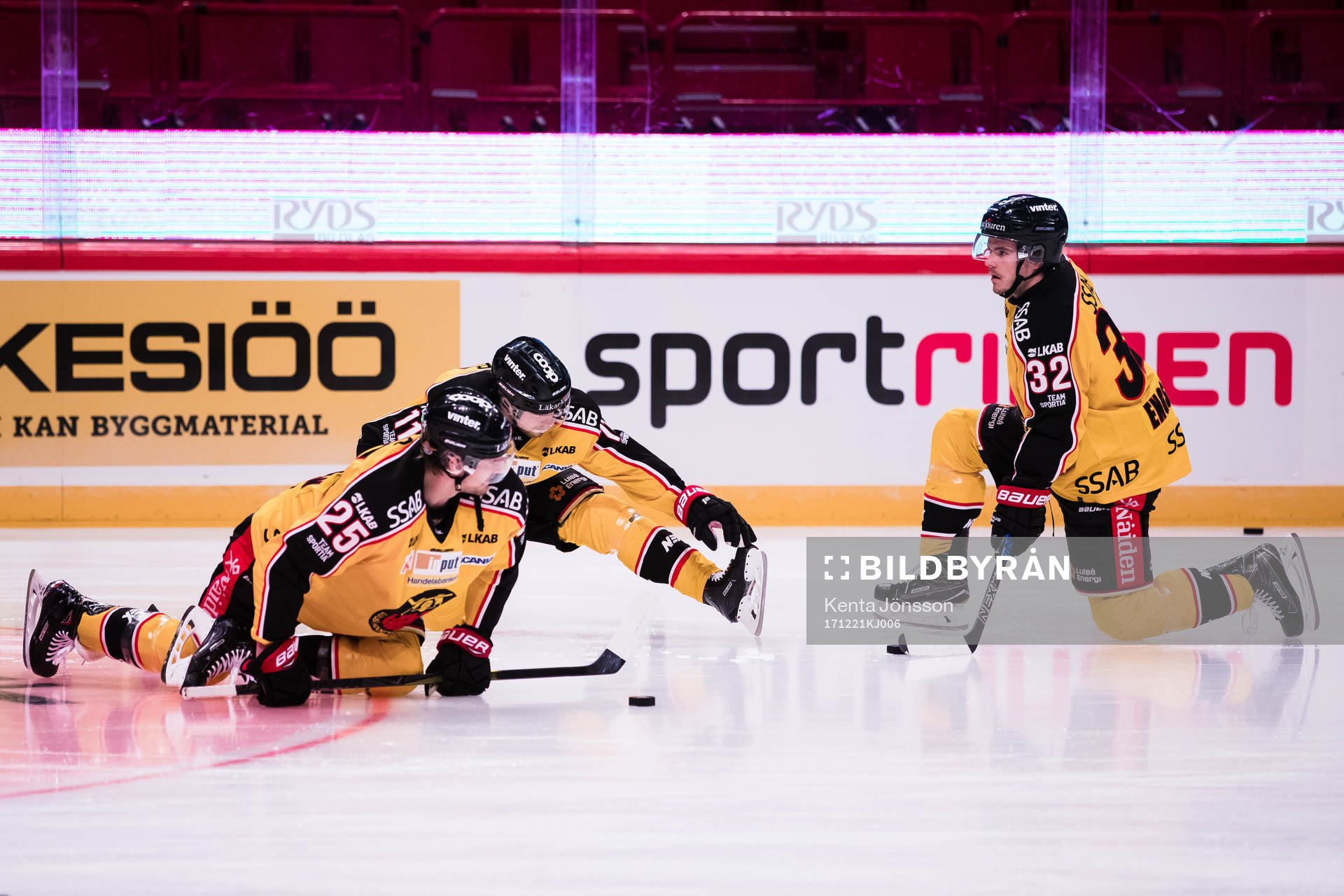 Luleås Anton Hedman , Petter Emanuelsson och Oscar Engsund