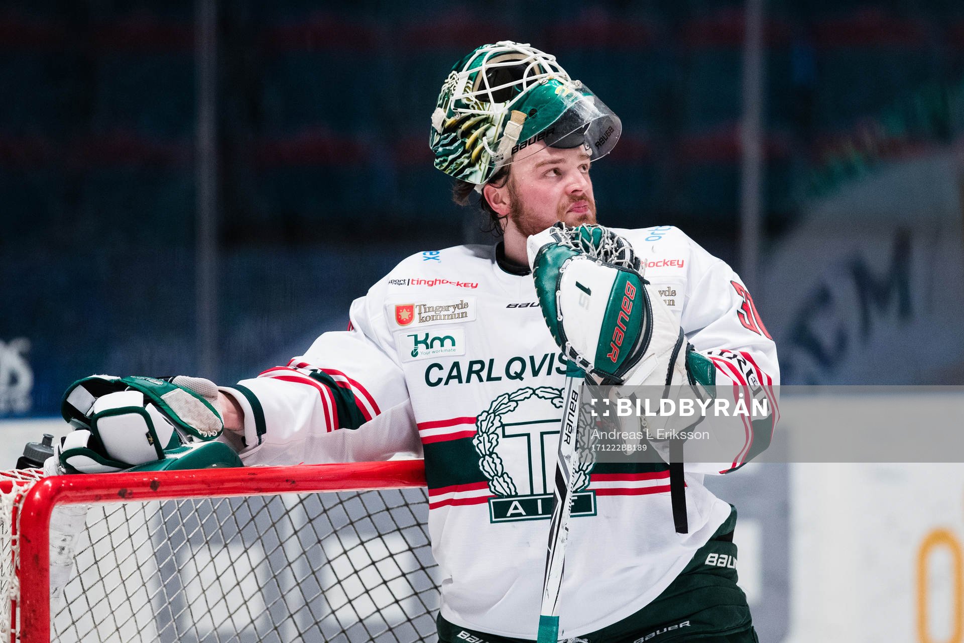 Tingsryds målvakt Niklas Rubin deppar