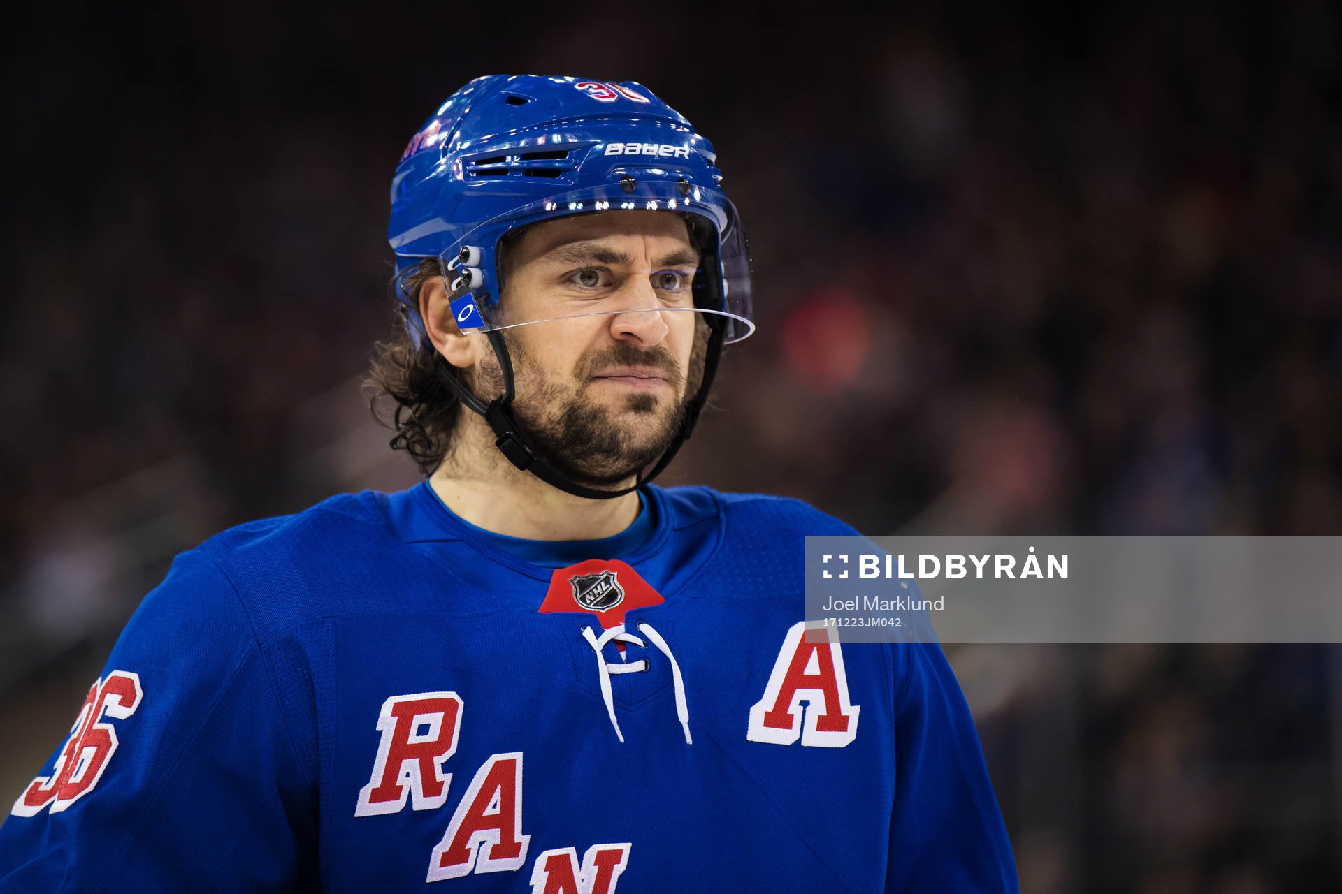 Rangers Mats Zuccarello deppar