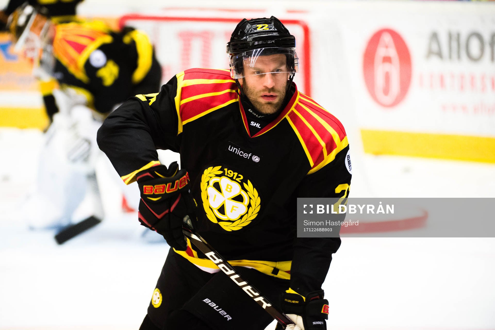 Brynäs Jörgen Sundqvist före ishockeymatchen i SHL