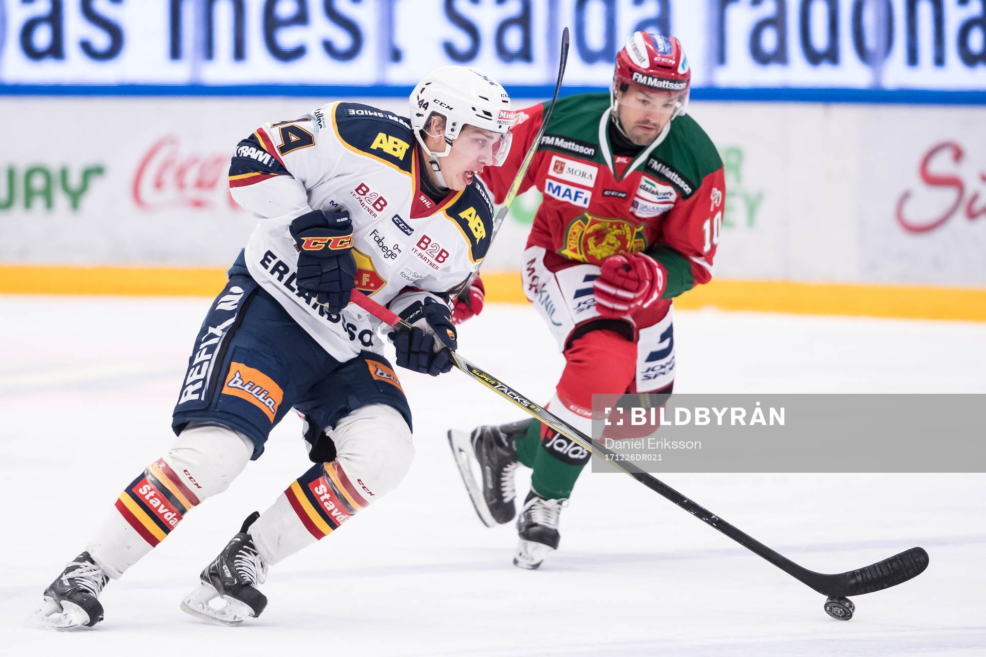 Djurgårdens Alexander Fällström och Moras Andrew Kozek