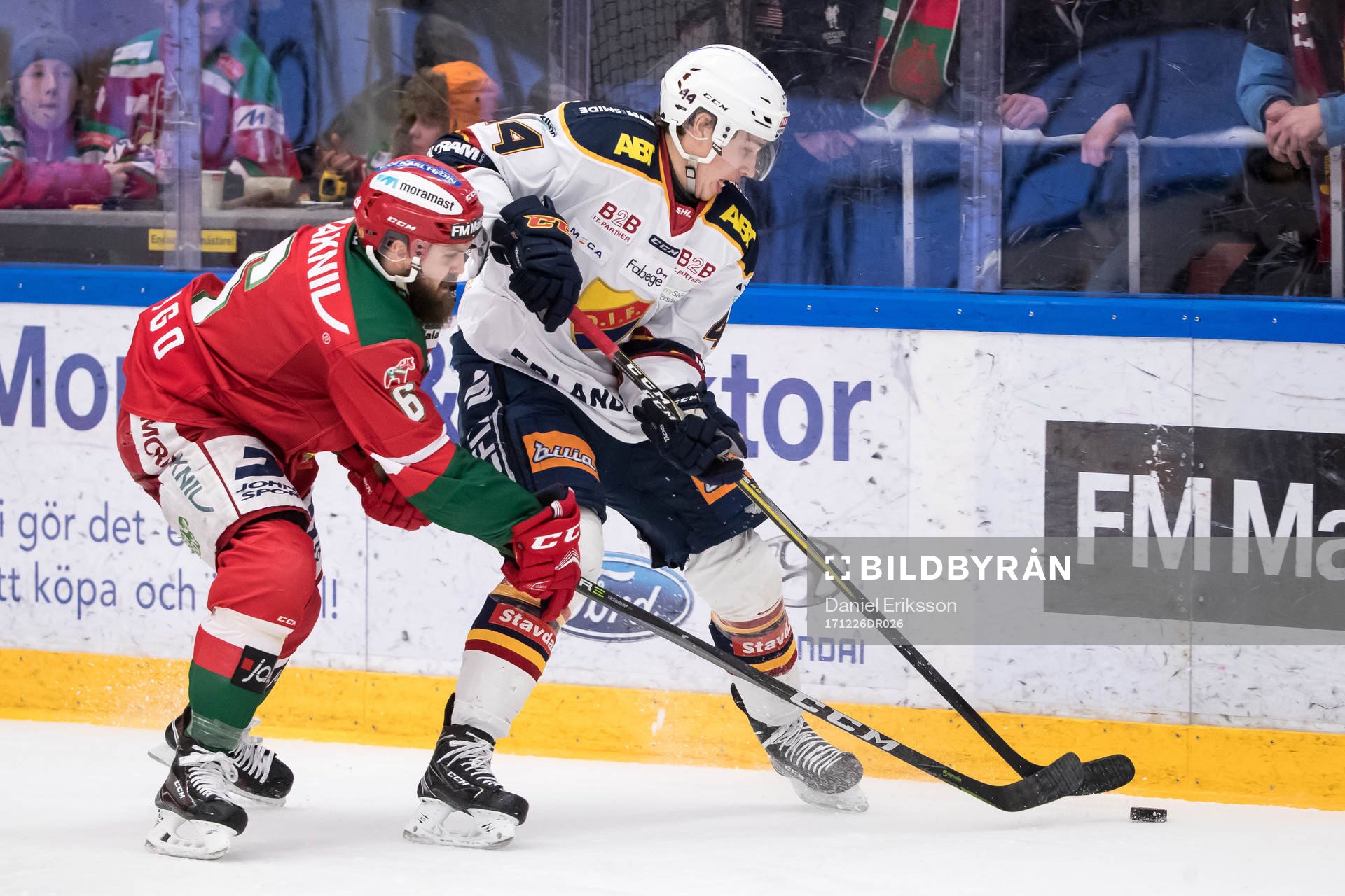 Moras Steven Seigo och Djurgårdens Alexander Fällström