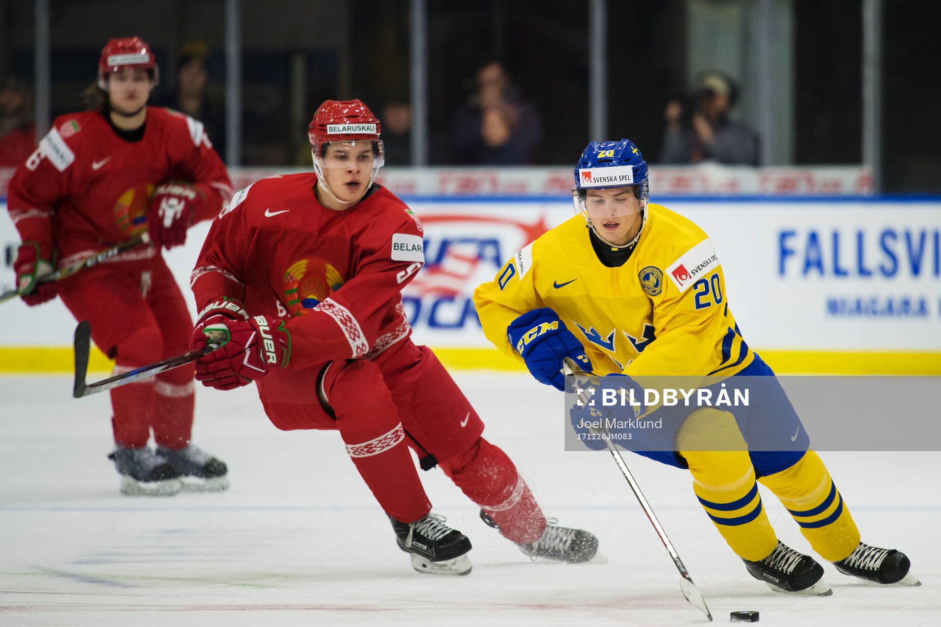 Belarus Ilya Litvinov och Sveriges Isac Lundeström