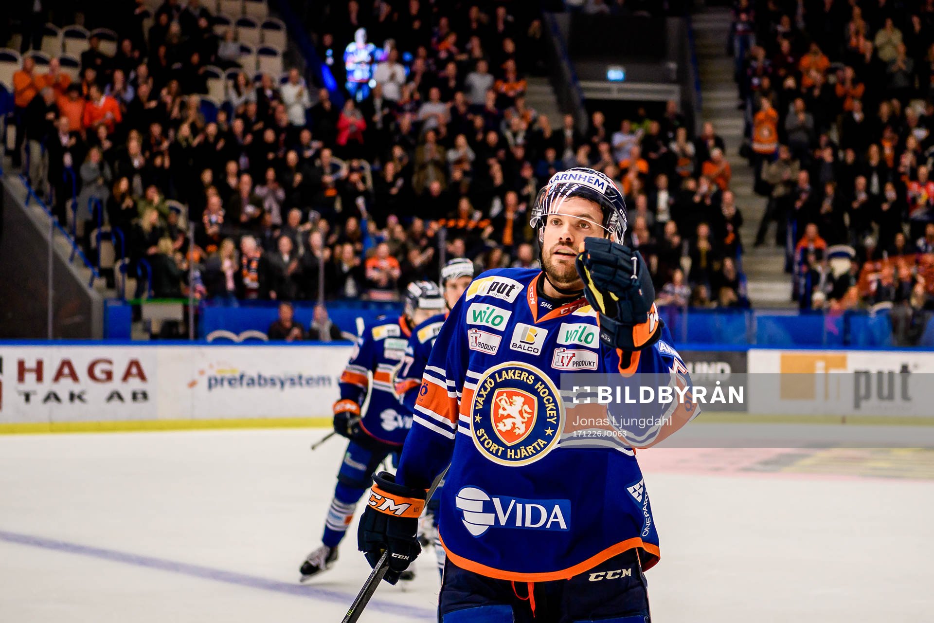 Växjös Noah Welch  jublar