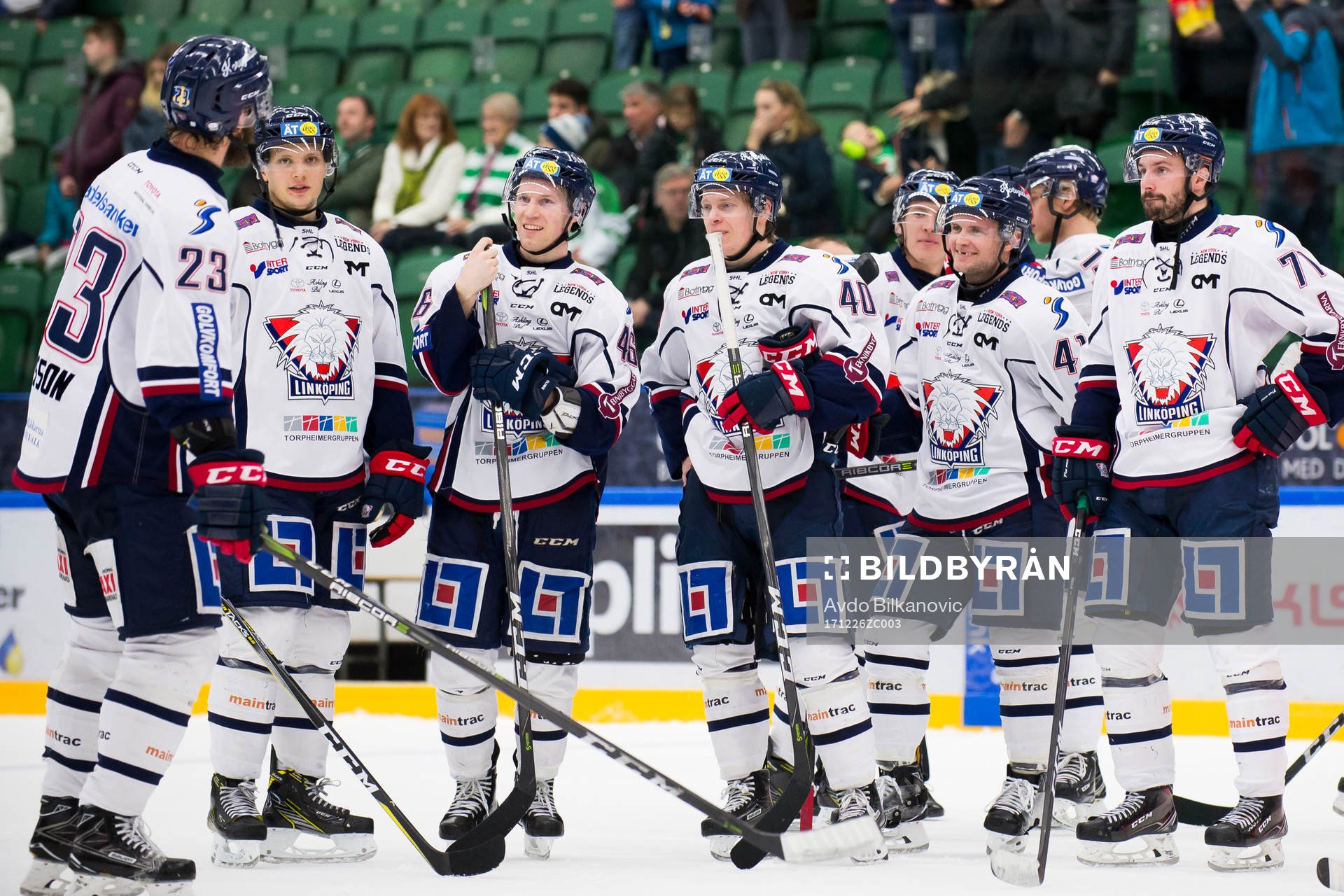 Linköpings spelare jublar