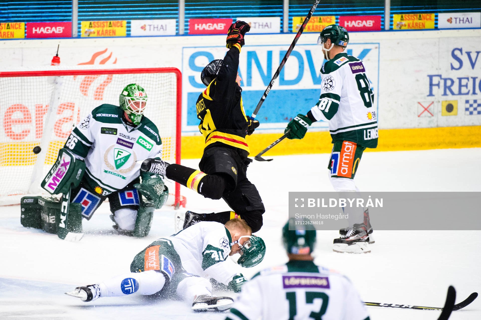 Brynäs Jacob Blomqvist jublar