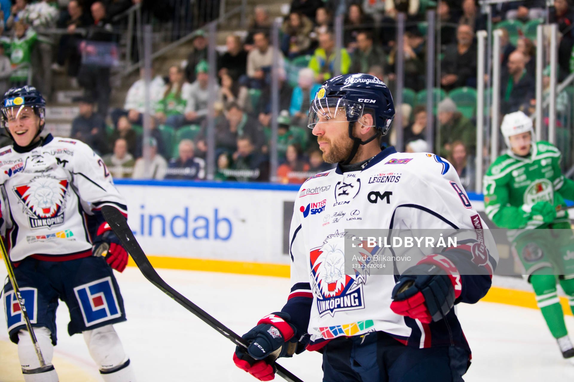Linköpings Derek Roy jublar