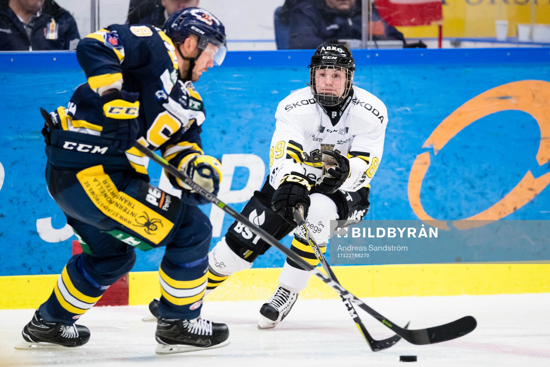 s Nils Höglander och Södertäljes Nicklas Grossmann
