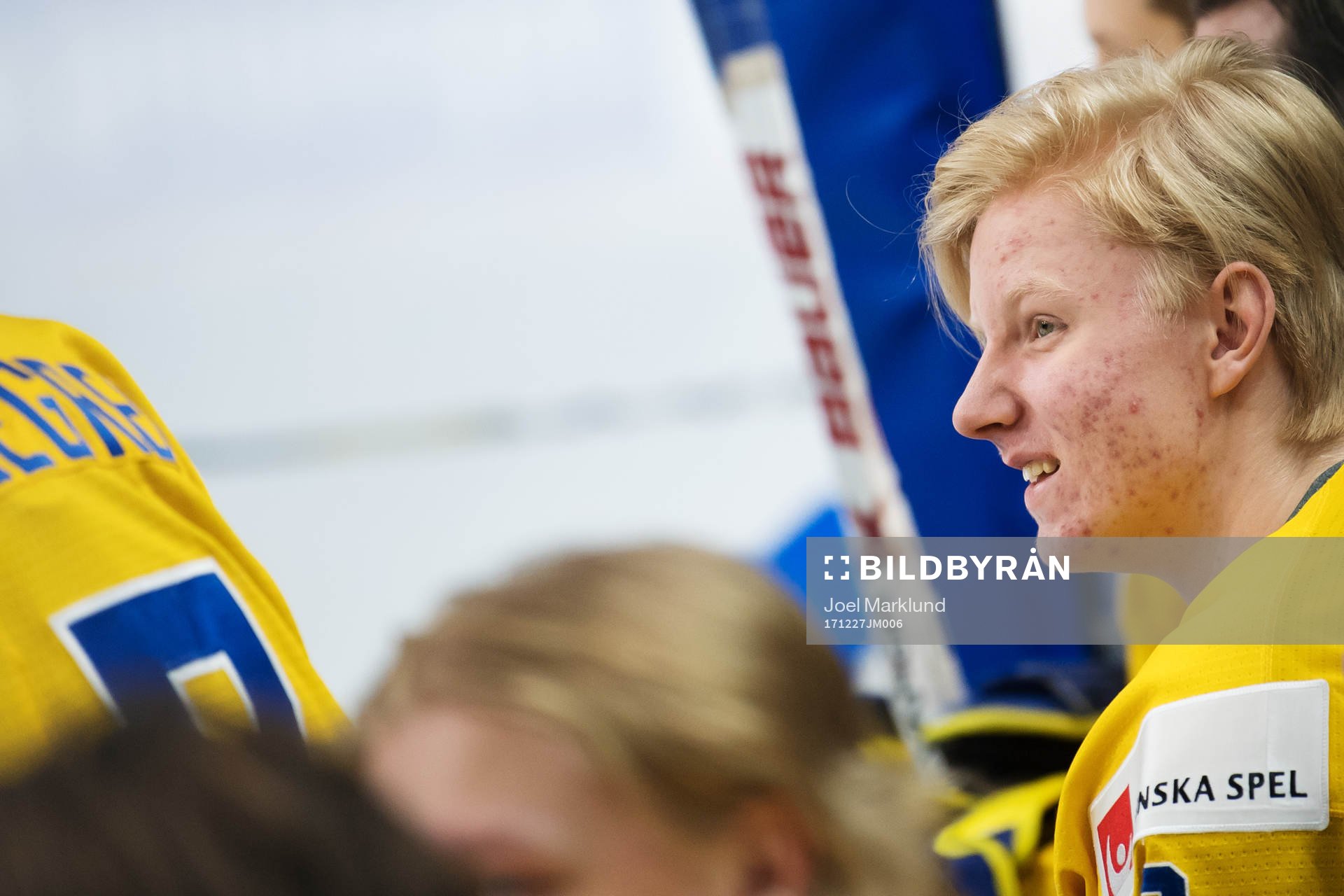 Rasmus Dahlin på Sveriges träning