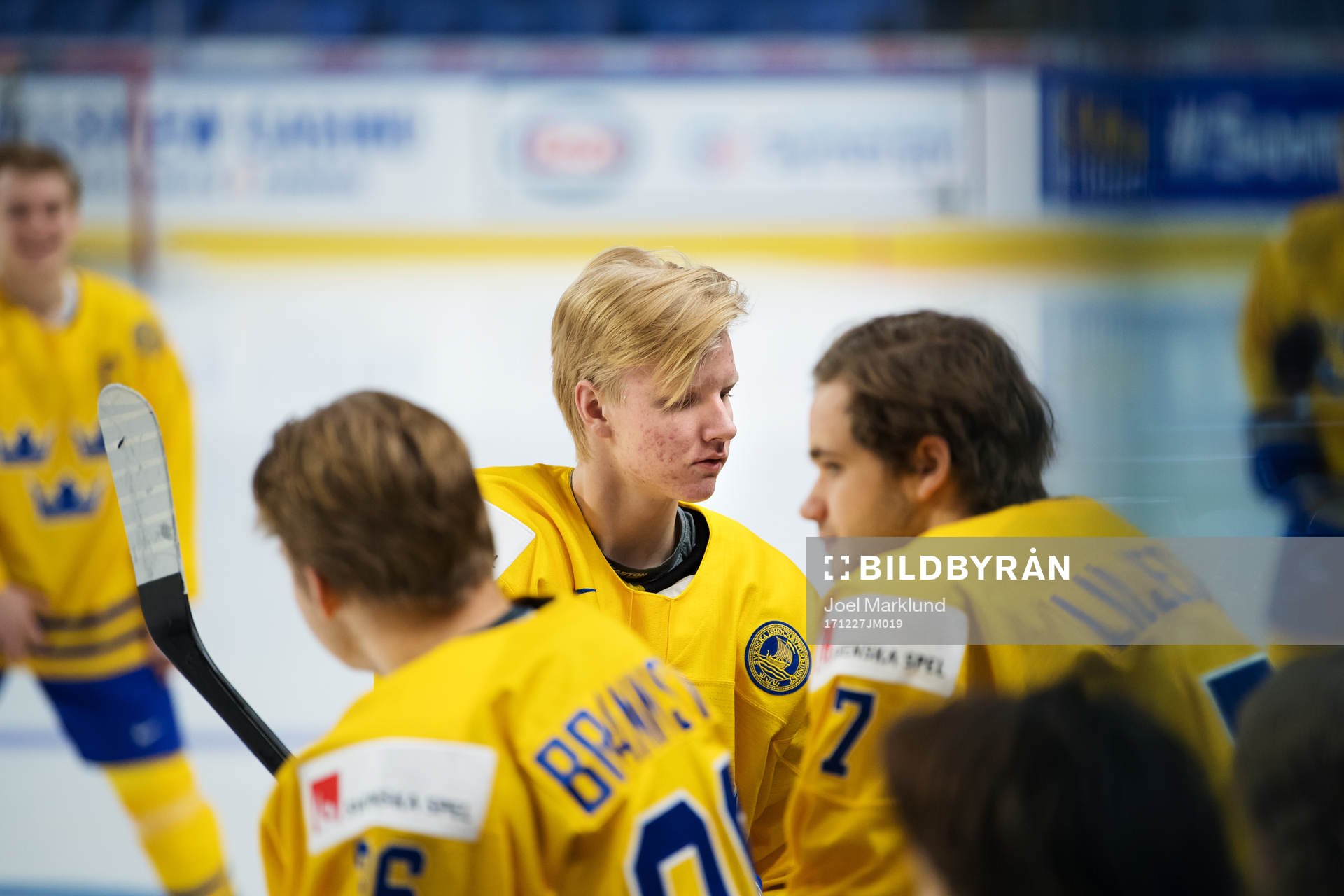 Rasmus Dahlin på Sveriges träning