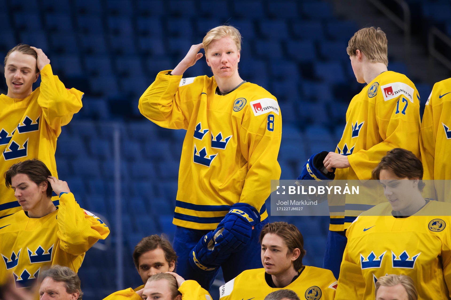 Rasmus Dahlin på Sveriges träning