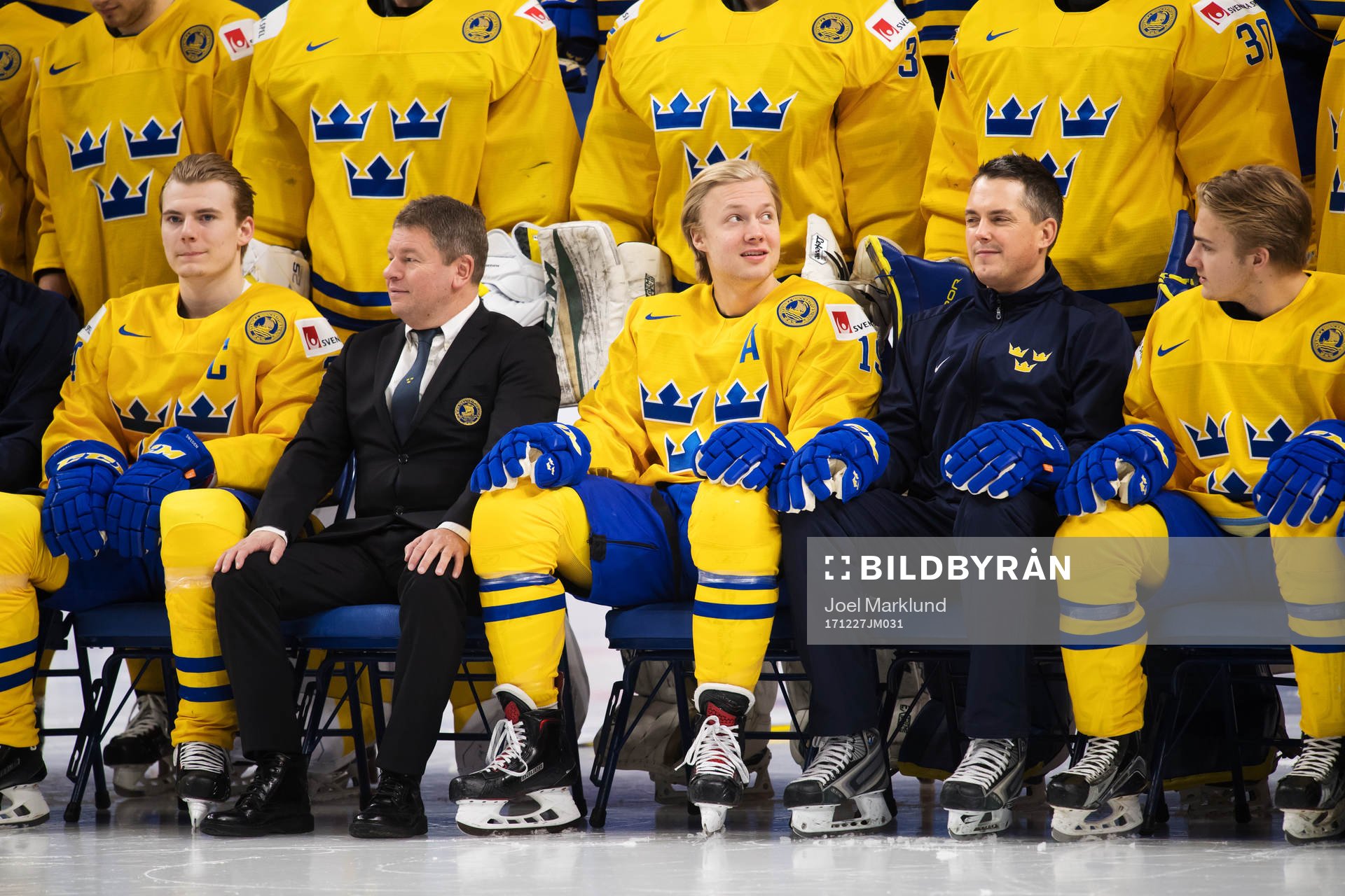 Lias Andersson, team manager Jonas Fransson, Alexander