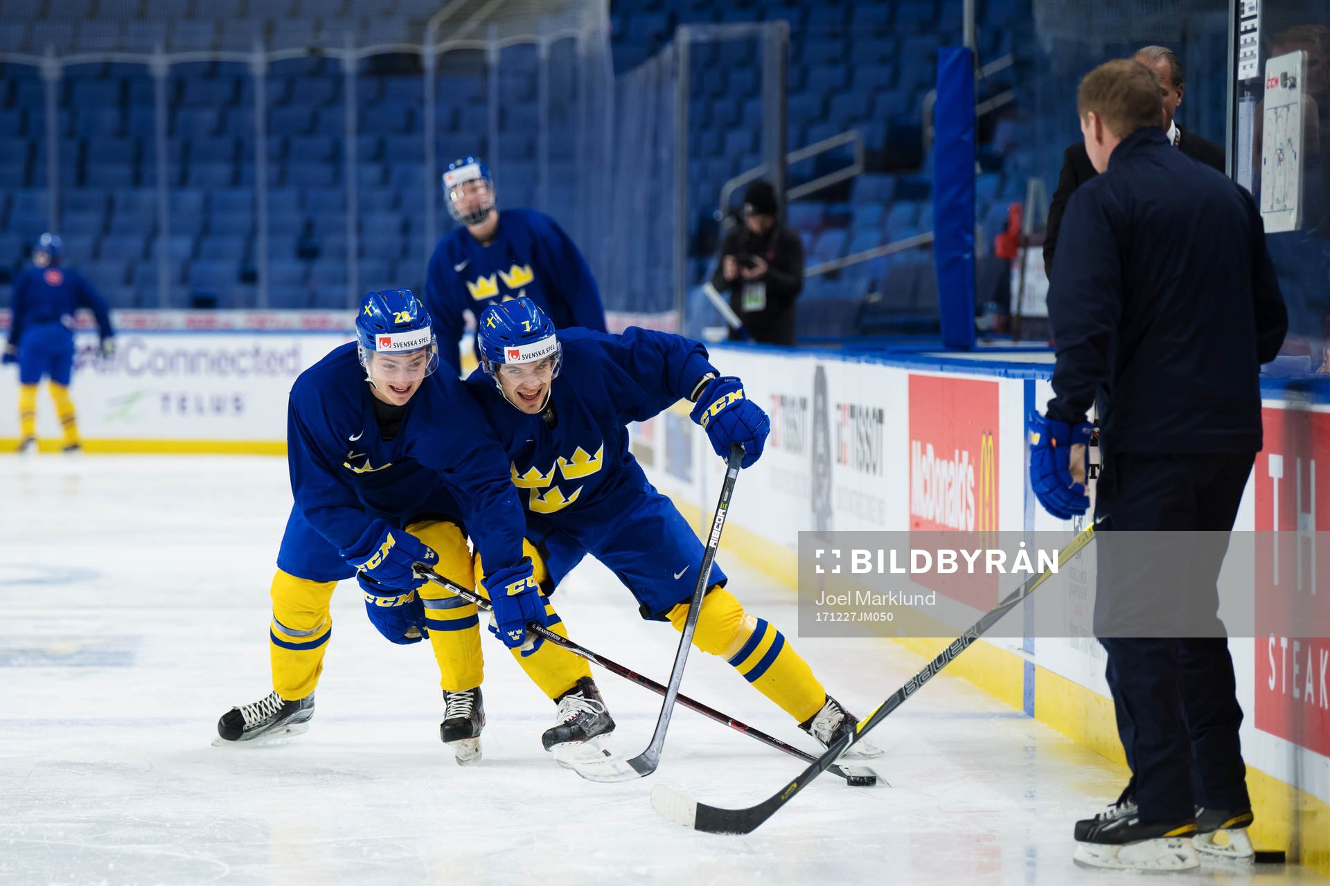 Erik Brännström och Timothy Liljegren på Sveriges
