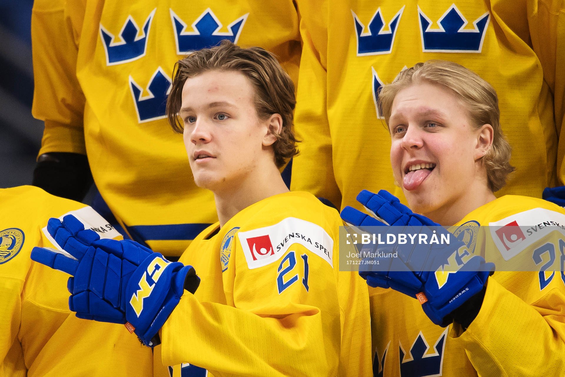 Jesper Boqvist och Fabian Zetterlund spexar