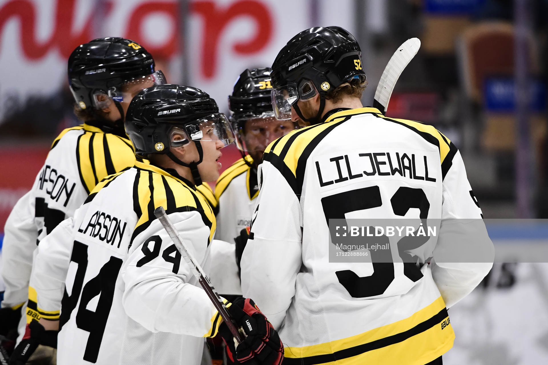 Brynäs spelare jublar