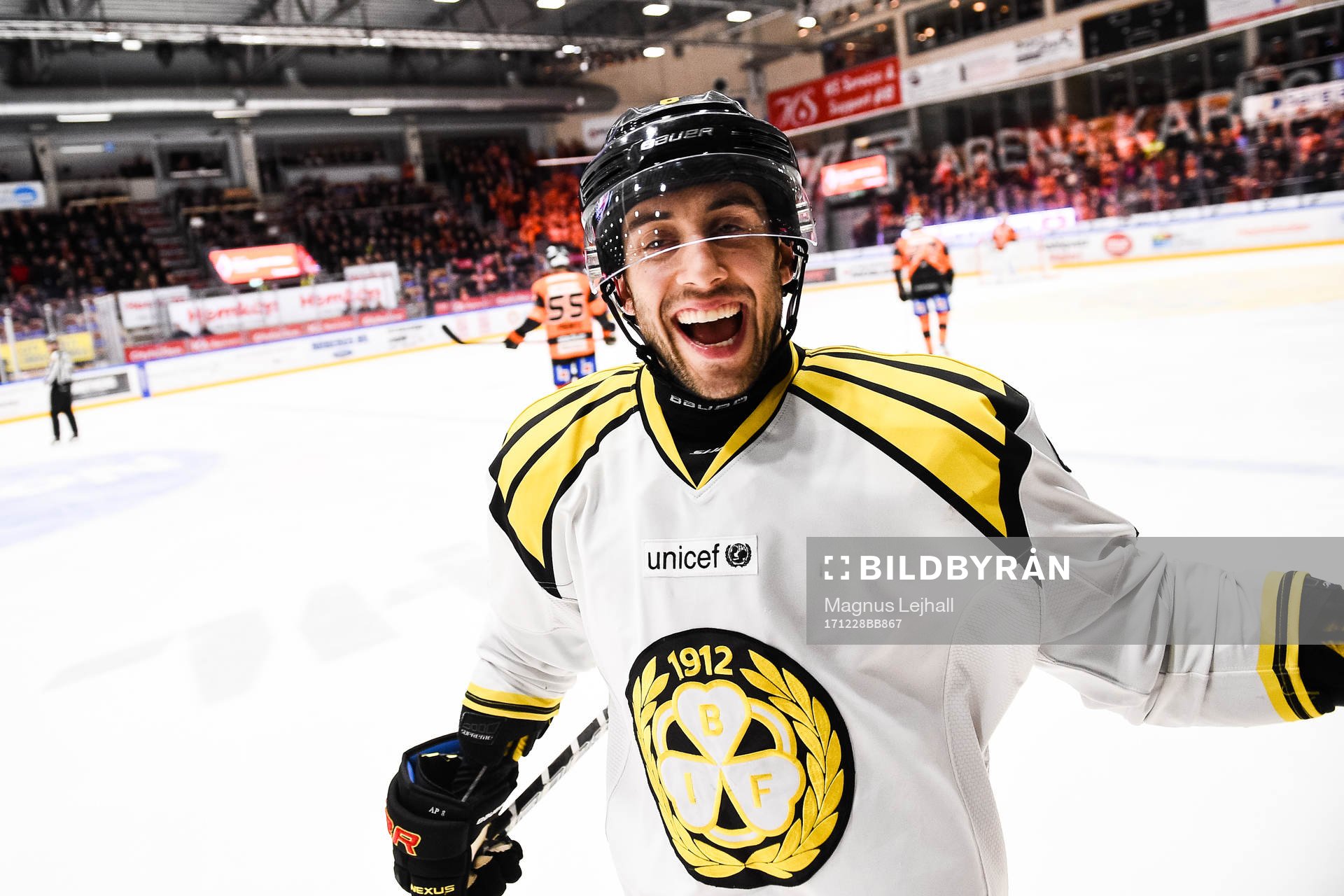 Brynäs Aaron Palushaj jublar