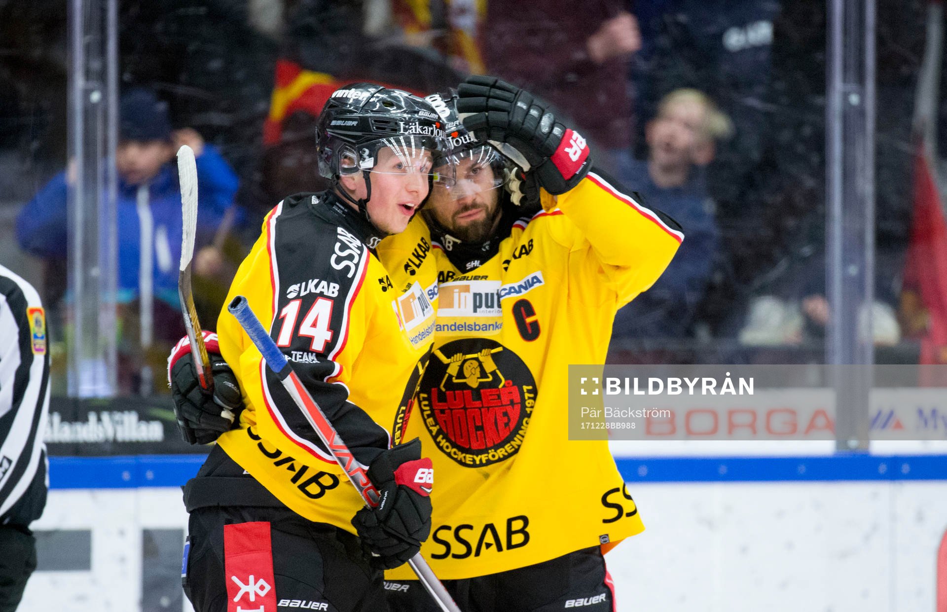 Luleås Jonas Berglund jublar
