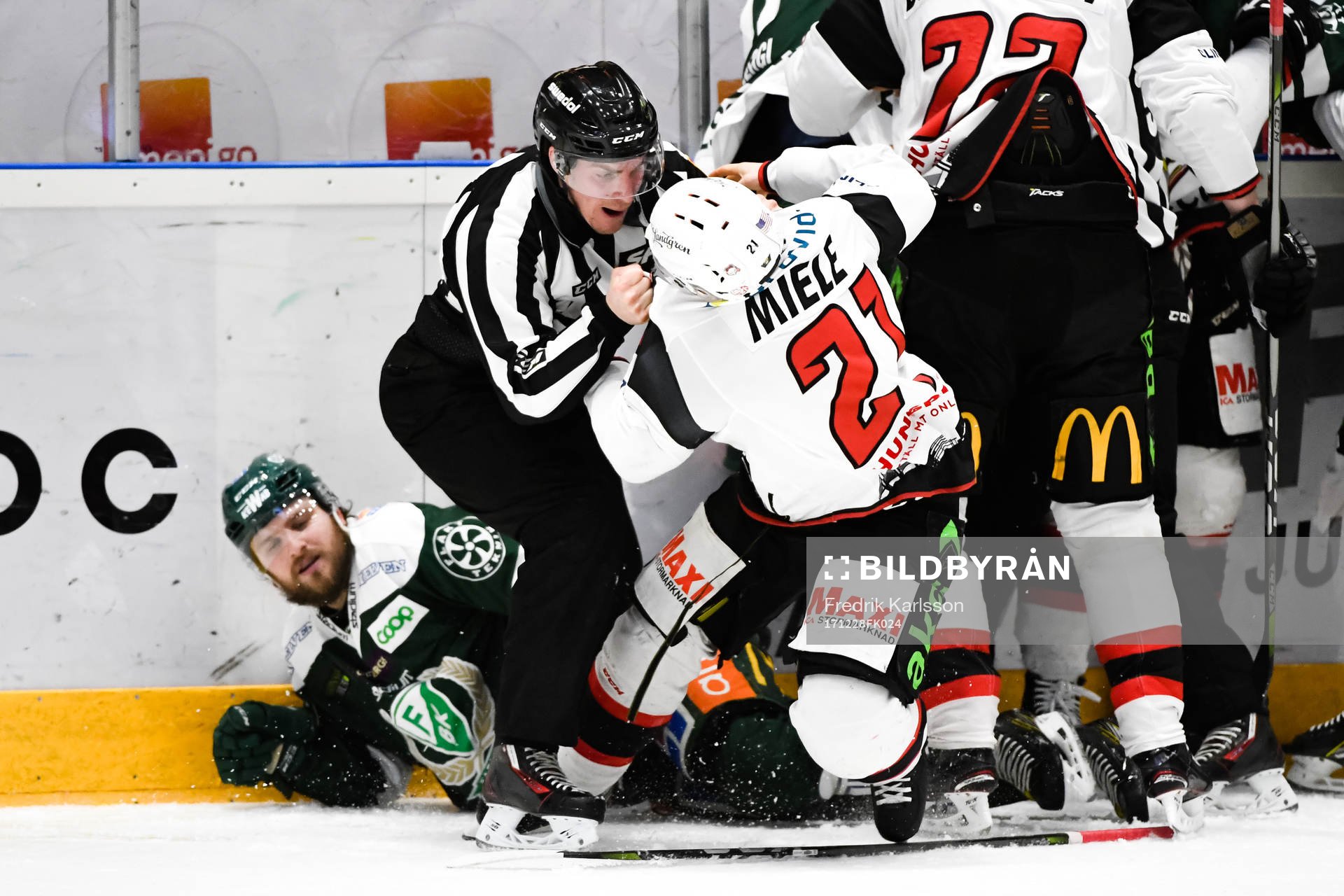 Malmö Redhawks Andy Miele i bråk