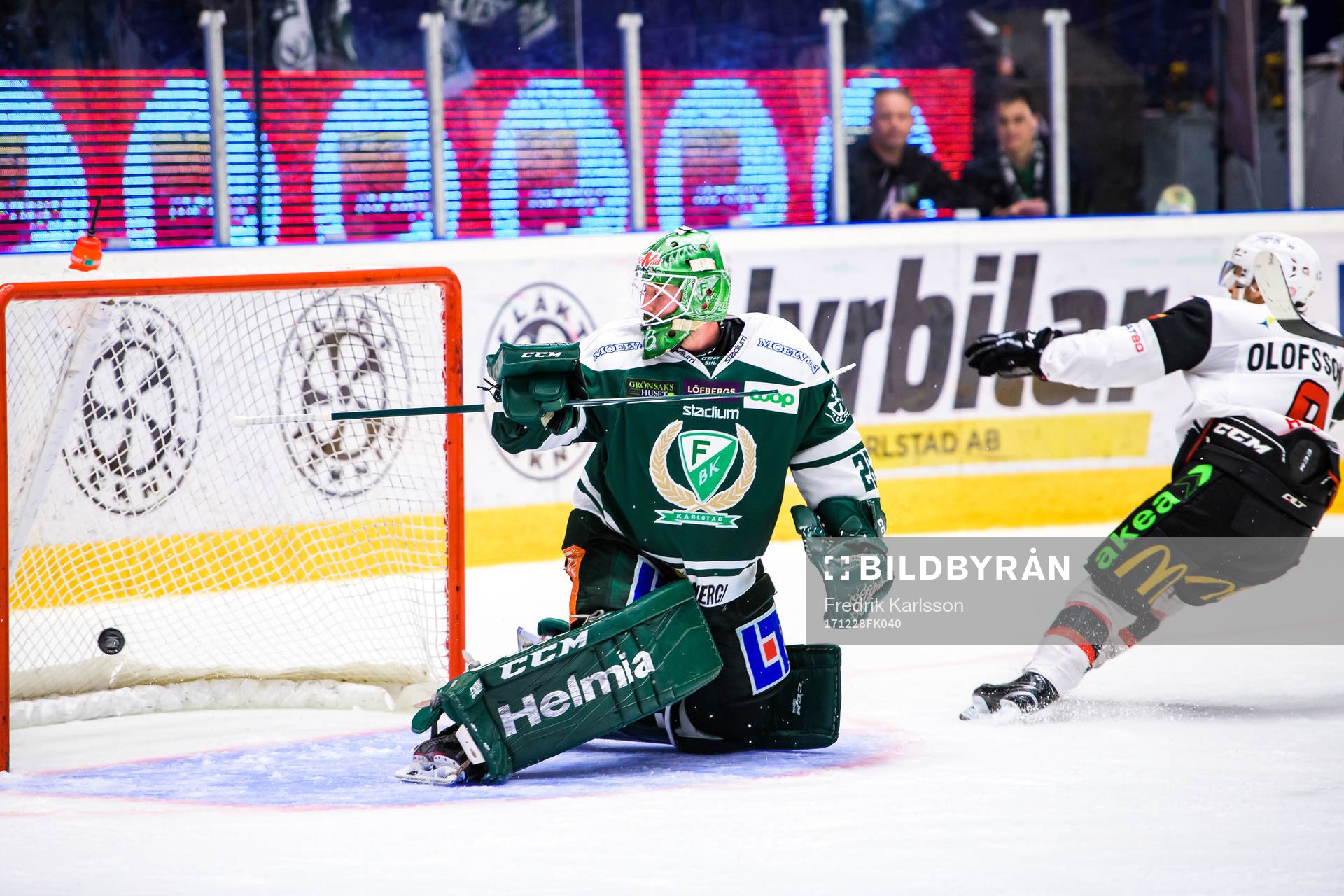 Malmö Redhawks Johan Olofsson jublar och gör avgörande