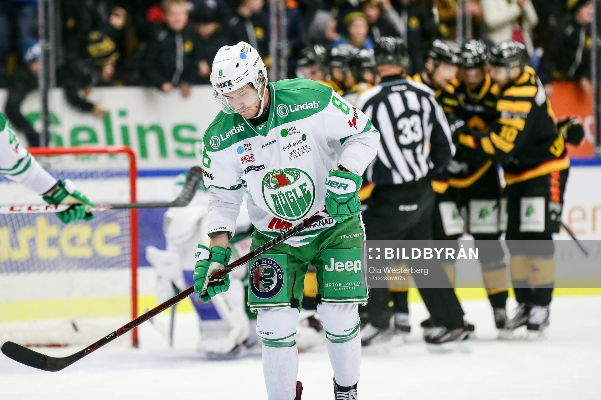 Rögles Linus Sandin deppar