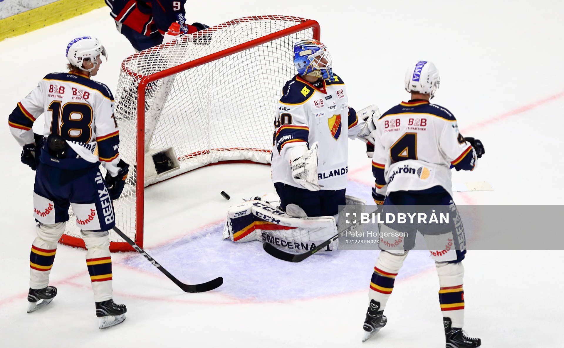 Mål 3-0 av Linköpings Almen Bibic förbi Djurgårdens