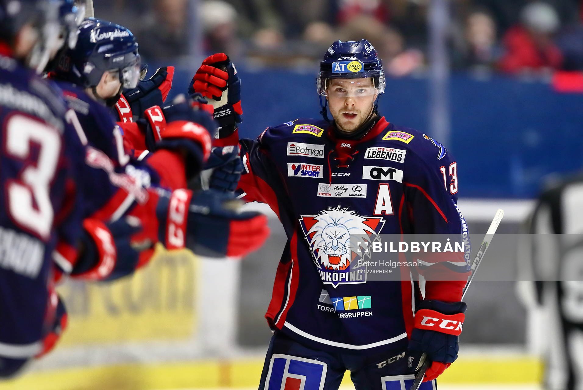 Linköpings Andrew Gordon jublar