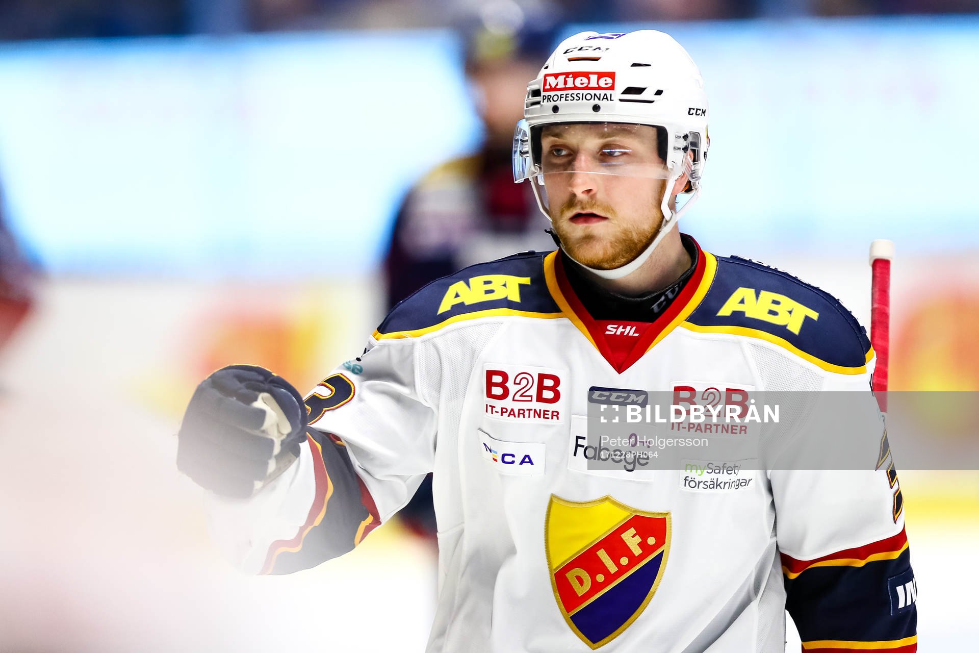 Djurgårdens Linus Hultström jublar